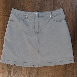 IBKUL Women’s Black and White Check Skirt Skort Size 10